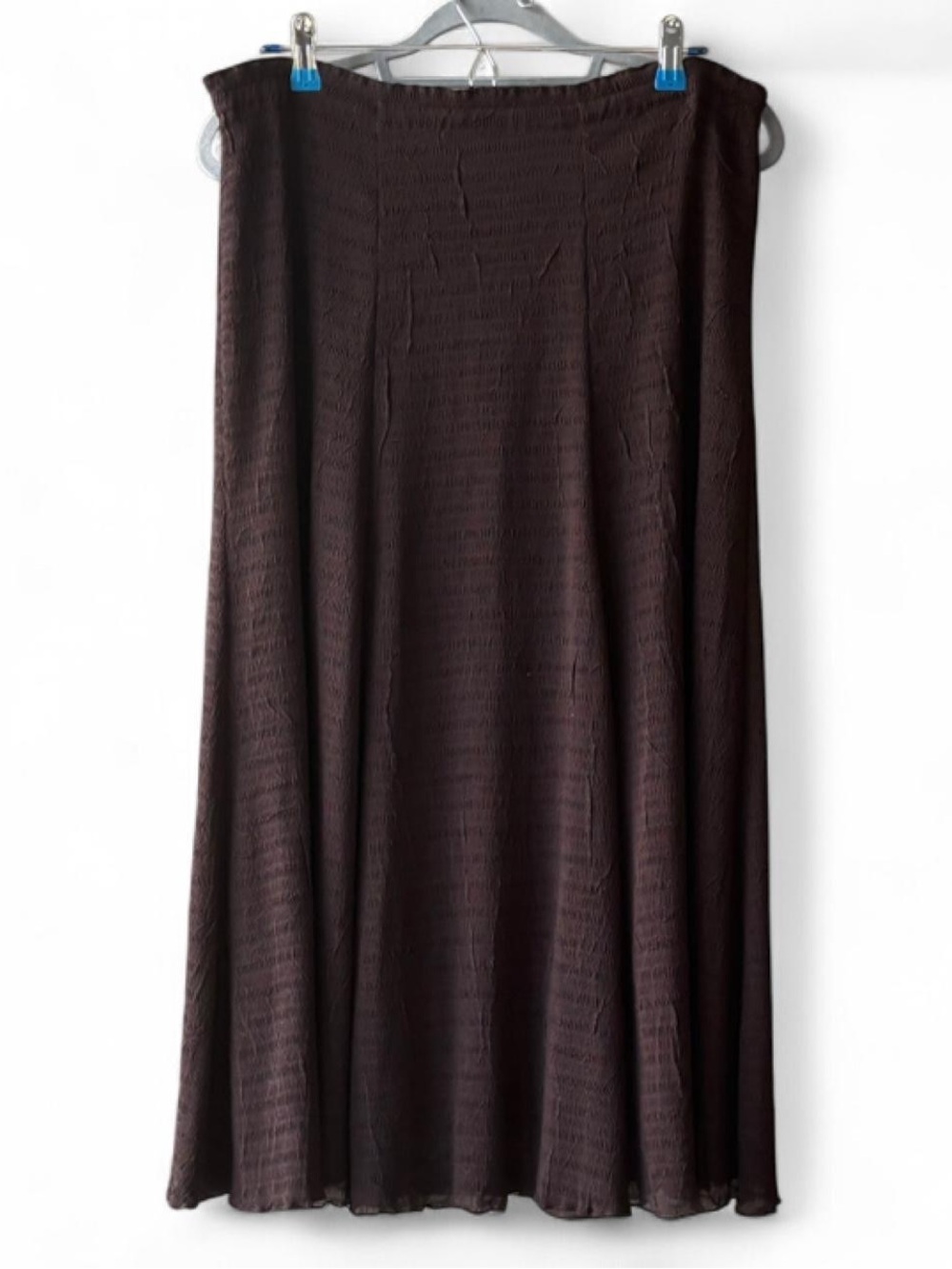 Vintage Flair Y2K Brown Boho Maxi Skirt Size L